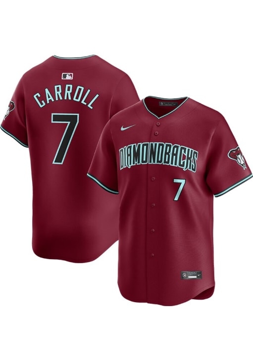 RED5　Q-4 23 24 Corbin Carroll Arizona Diamondbacks Mens Red Alt 2024 Limited