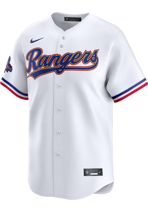 Jonah Heim Texas Rangers Mens WHITE 2023 World Series Gold