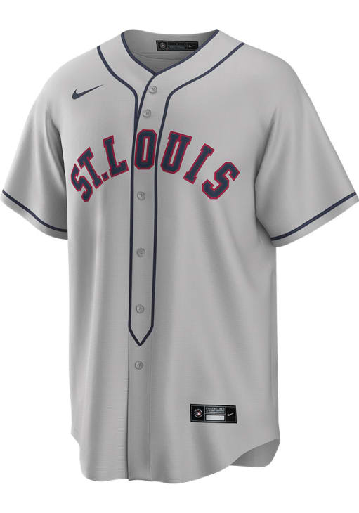 St Louis Cardinals Mens Nike Replica GREY Rickwood Jersey - 173212557
