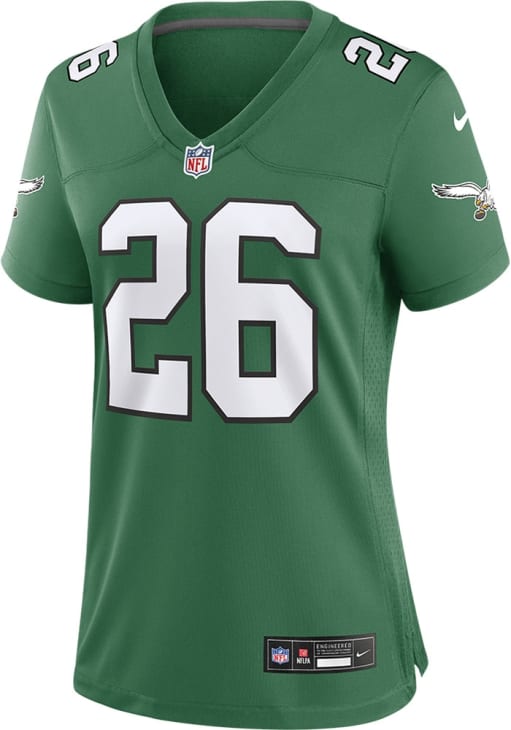 Saquon Barkley Womens Philadelphia Eagles KELLYGREEN Alt Football