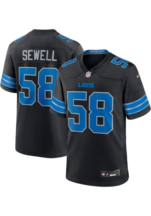 Penei Sewell Detroit Lions BLACK Alt Jersey - 173212631