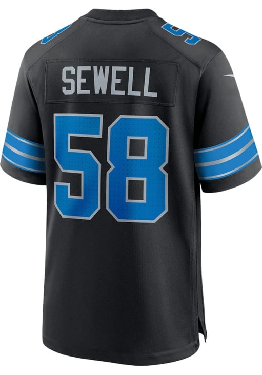 Penei Sewell Detroit Lions BLACK Alt Jersey - 173212631