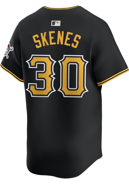 Paul Skenes Pittsburgh Pirates Mens BLACK Alt 2024 Limited
