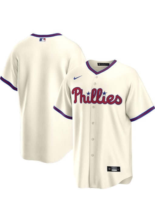 Philadelphia Phillies Mens Nike Replica IVORY Alternate Jersey