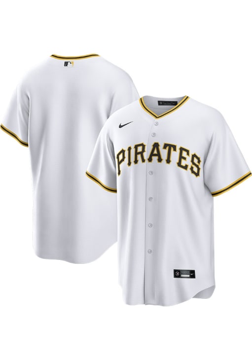 Pittsburgh Pirates Mens Nike Replica WHITE Home Jersey - 17321292