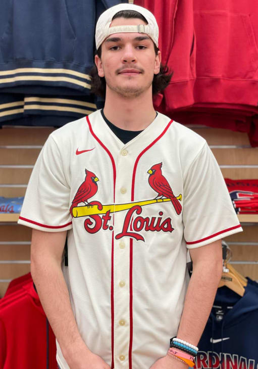 St Louis Cardinals Mens Nike Replica IVORY Alternate Jersey - 17321302