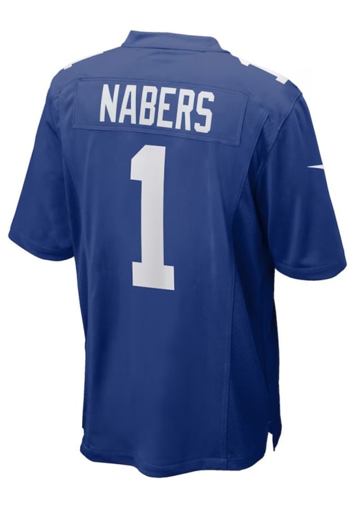 Malik Nabers New York Giants ROYAL Home Jersey - 173213187
