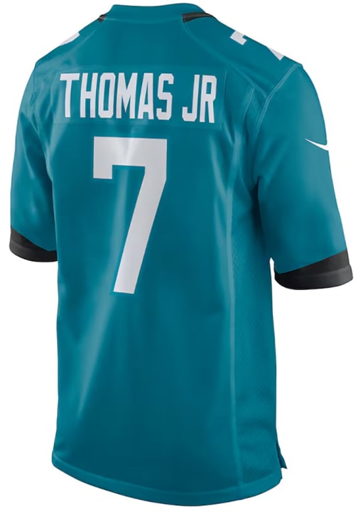 Brian Thomas Jr. Jacksonville Jaguars TEAL Home Jersey - 173213198