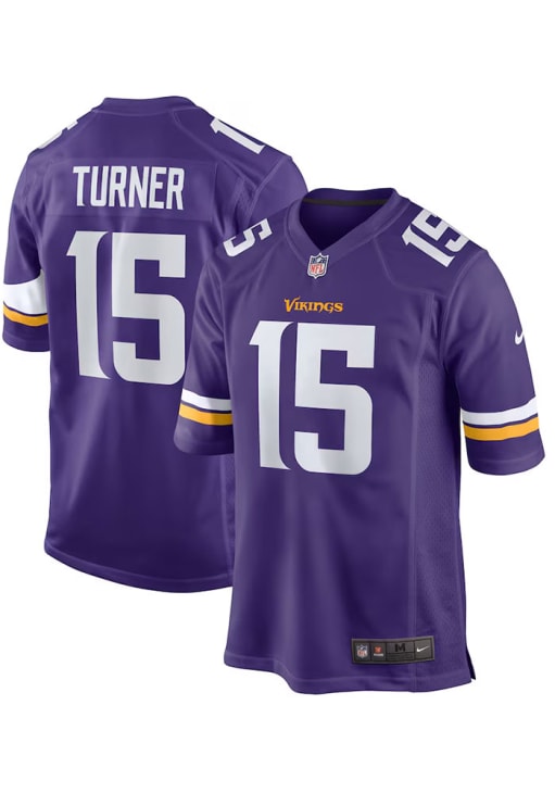 Dallas Turner Minnesota Vikings PURPLE Home Jersey - 173213204
