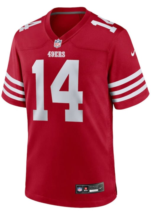 Ricky Pearsall San Francisco 49ers Red Home Jersey - 173213212