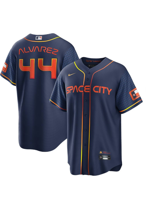 ryoryo Yordan Alvarez Houston Astros Mens Replica NAVY City Connect