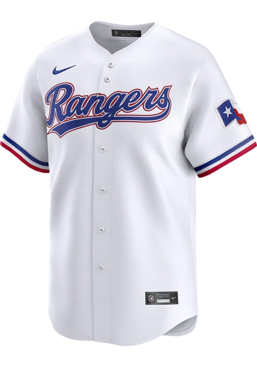 Wyatt Langford Texas Rangers Mens WHITE Home 2024 Limited Baseball