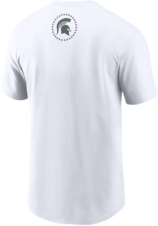 Nike White Michigan State Spartans Izzone Short Sleeve T Shirt