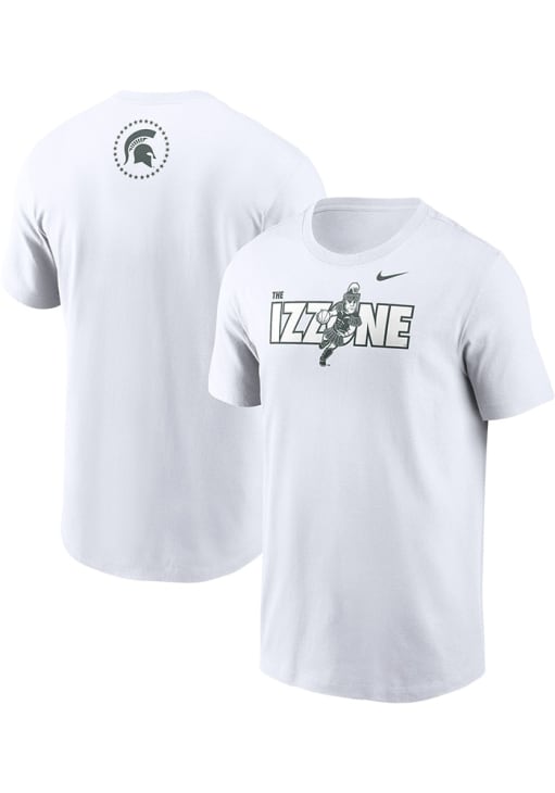 Nike Michigan State Spartans White Izzone Short Sleeve T Shirt