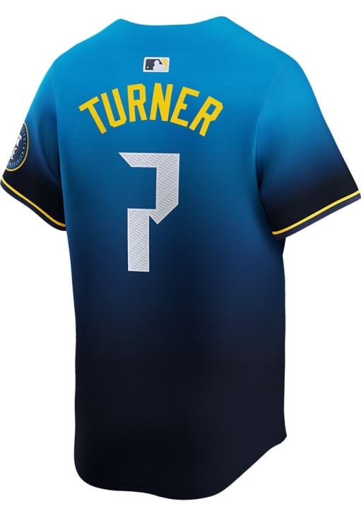 Trea Turner Philadelphia Phillies Mens BLUE City Connect Limited