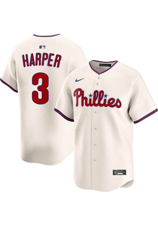 Bryce Harper Philadelphia Phillies Mens IVORY Alt Limited Baseball