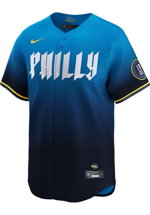 Bryson Stott Philadelphia Phillies Mens BLUE City Connect Limited