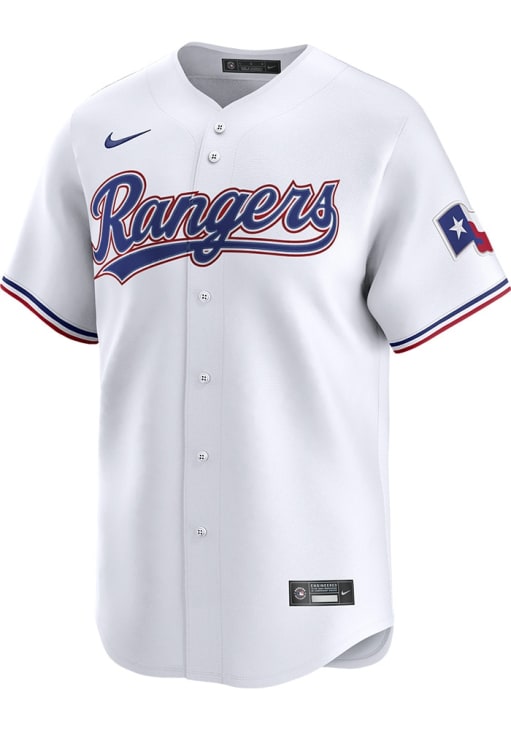 Nike Texas Rangers Mens White Home Limited Baseball Jersey - 173213512