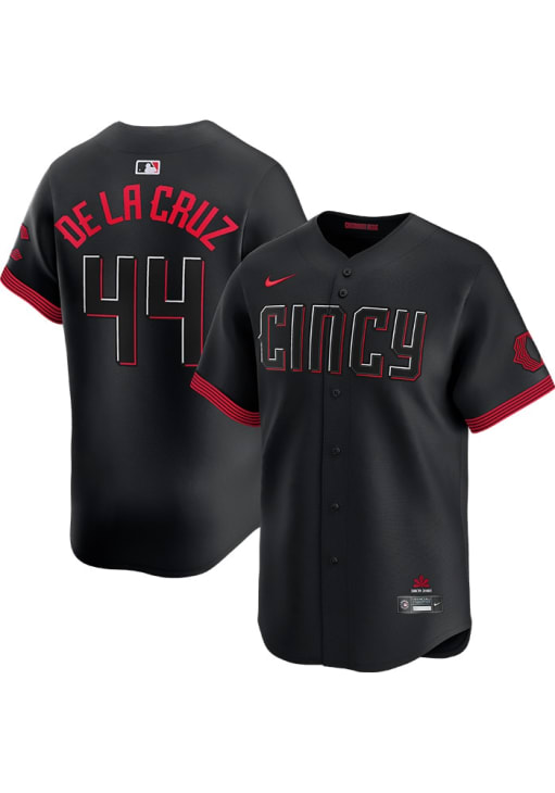 Elly De La Cruz Cincinnati Reds Mens BLACK City Connect Limited