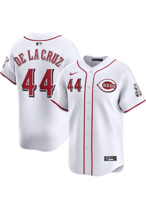 Elly De La Cruz Cincinnati Reds Mens White Home Limited Baseball