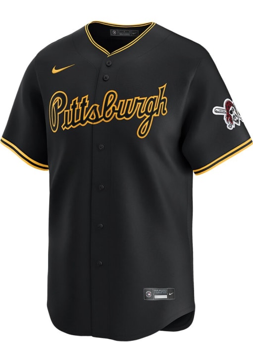 Nike Pittsburgh Pirates Mens BLACK Road Limited Baseball Jersey
