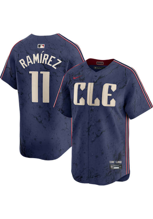 Jose Ramirez Cleveland Guardians Mens NAVY City Connect Limited