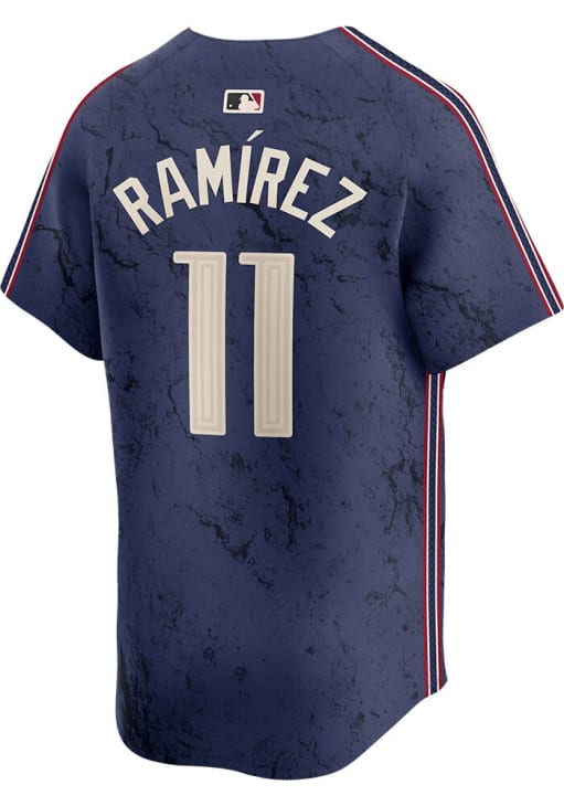 Jose Ramirez Cleveland Guardians Mens NAVY City Connect Limited