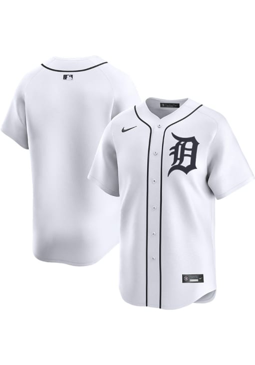 Nike Detroit Tigers Mens White Home Limited Baseball Jersey