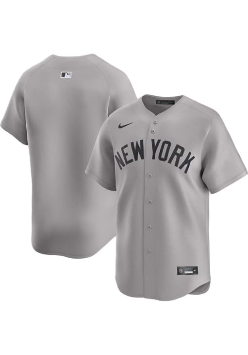 Nike New York Yankees Mens GREY Road Limited Baseball Jersey Nike New York Yankees Mens GREY Road Limited Baseball Jersey