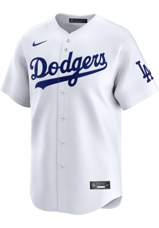 Nike Los Angeles Dodgers Mens White Home Limited Baseball Jersey