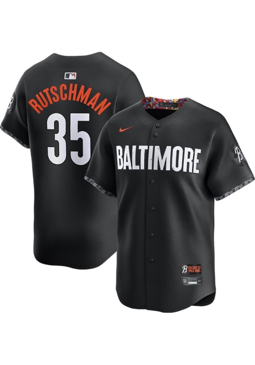 Adley Rutschman Baltimore Orioles Mens BLACK City Connect Limited