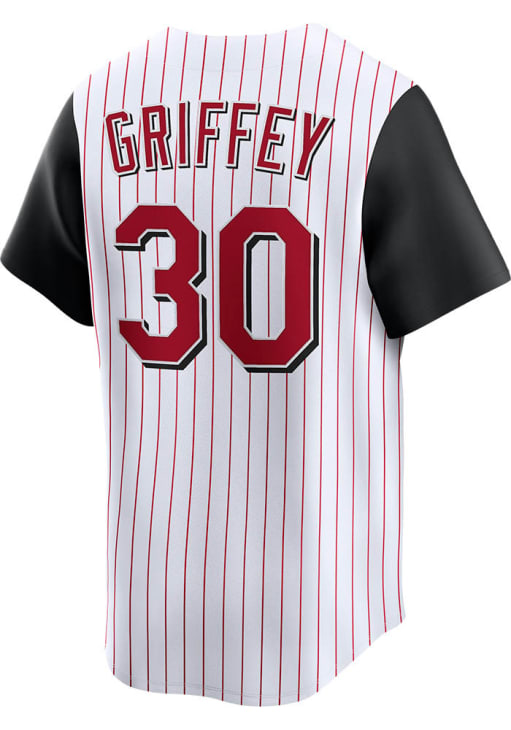 Cincinnati Reds Ken Griffey Nike White Throwback Cooperstown