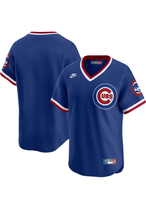 Chicago Cubs Nike ROYAL Throwback Cooperstown Jersey - 173213622