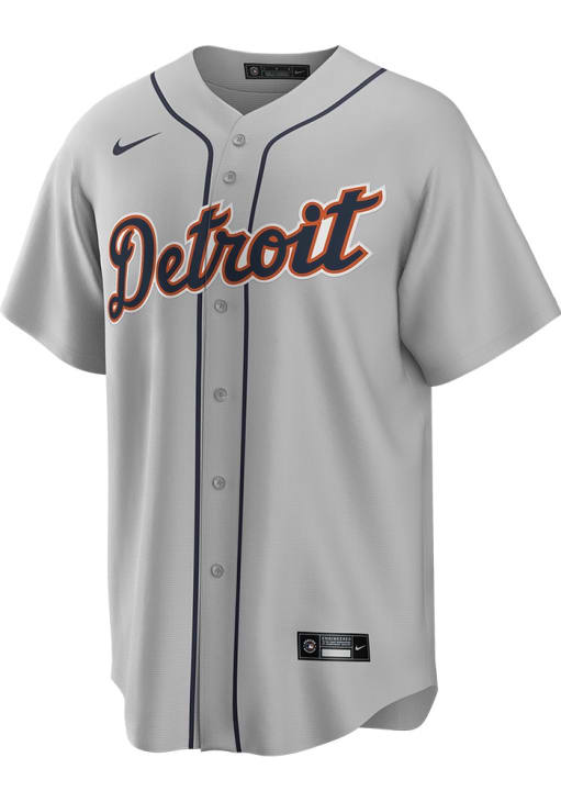 Tarik Skubal Detroit Tigers Mens Replica GREY Road Jersey - 173213670