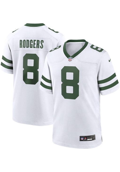 Aaron Rodgers New York Jets Away Jersey - White