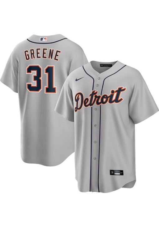 Riley Greene Detroit Tigers Mens Replica GREY Road Jersey - 173213819