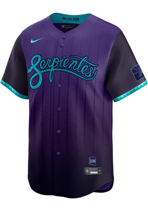 ジョーダン・ローラー City Connect 直筆サインユニフォーム Corbin Carroll Arizona Diamondbacks Mens PURPLE City Connect