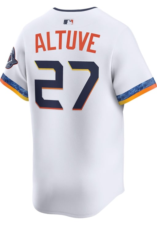 Jose Altuve Houston Astros Mens White City Connect Limited