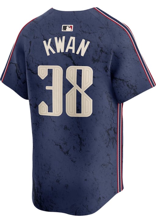 Steven Kwan Cleveland Guardians Mens NAVY City Connect Limited