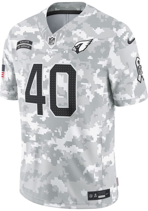 Pat Tillman Arizona Cardinals Mens White 2024 STS Limited Football