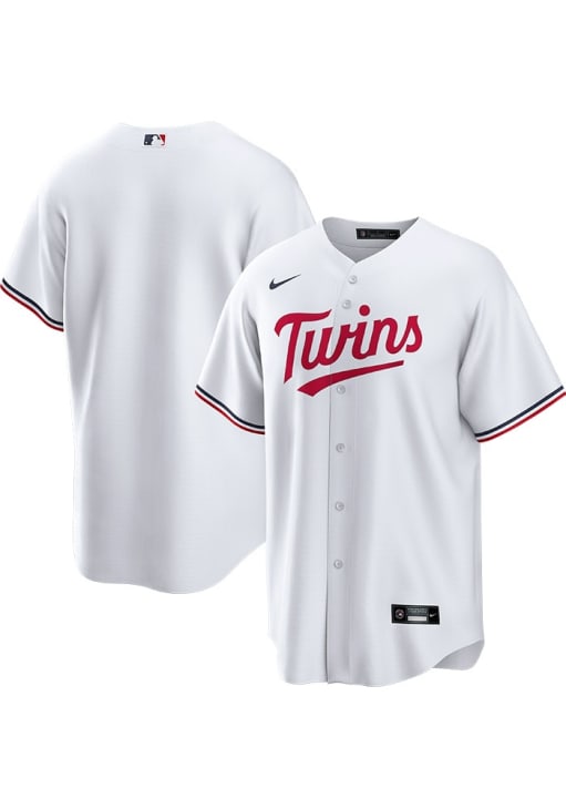 Minnesota Twins Mens Nike Replica WHITE Home Jersey - 173214040