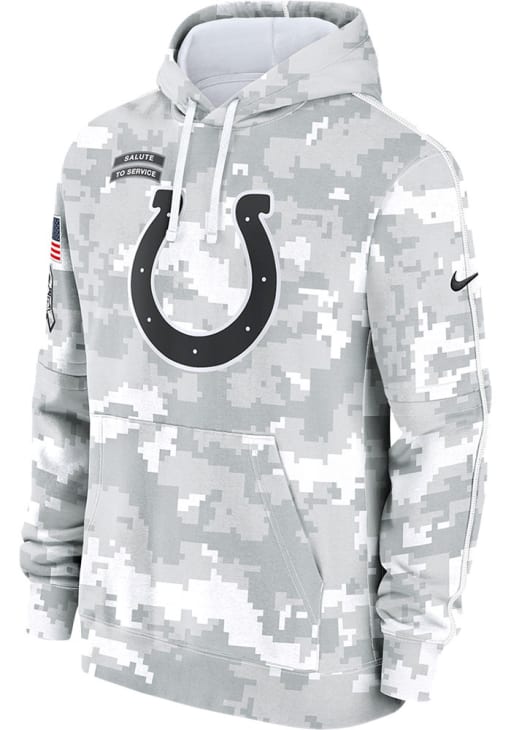 Nike Indianapolis Colts Mens White Salute to Service Hoodie