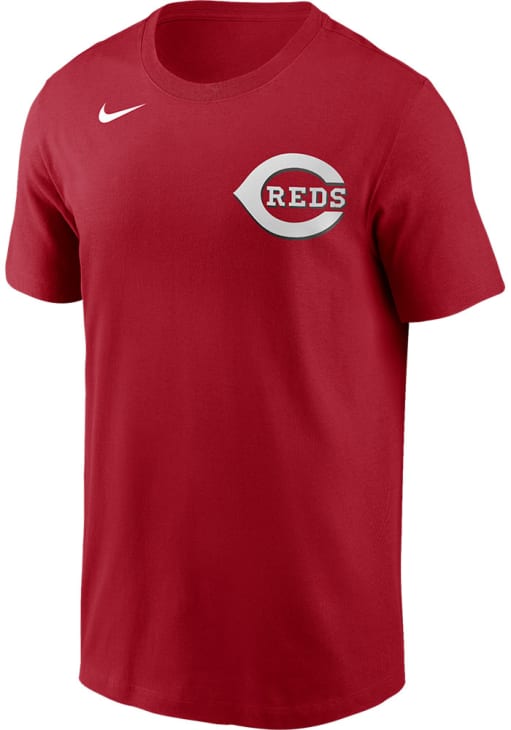 Eugenio Suarez Cincinnati Reds Red Name Number Short Sleeve Player