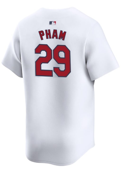 Tommy Pham St Louis Cardinals Mens WHITE Home 2024 Limited