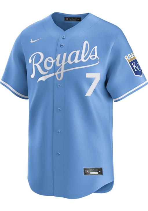 Bobby Witt Jr Kansas City Royals Mens LIGHT BLUE Alt Limited