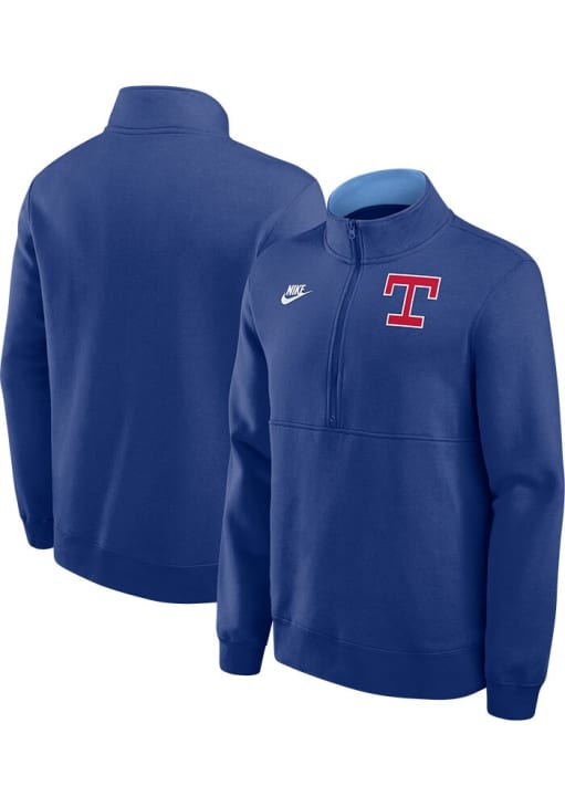 Nike Texas Rangers Mens ROYAL Cooperstown Knockout Pullover