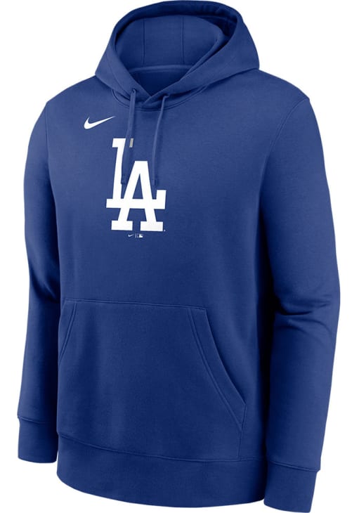Nike Los Angeles Dodgers パーカー Nike Los Angeles Dodgers Mens ROYAL Logo Club Hoodie - 173215499