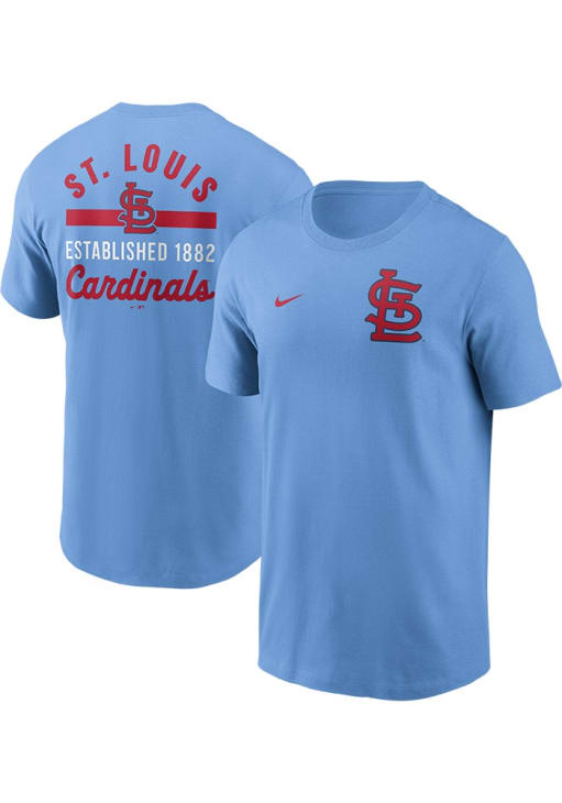 Nike St Louis Cardinals LIGHT BLUE Hit Short Sleeve T Shirt