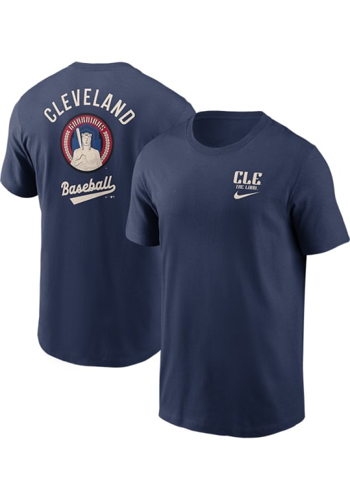 Nike Cleveland Guardians NAVY City Connect Short Sleeve T Shirt