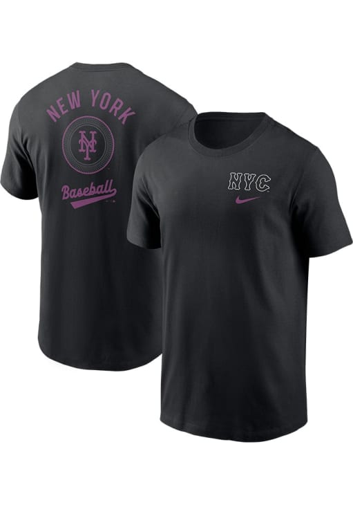 Nike New York Mets BLACK City Connect Short Sleeve T Shirt - 173216489